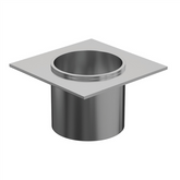 Aluminium - Drain Outlet - 40mm Diameter - Brushed Satin Silver